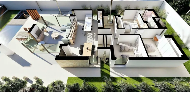VILLAS DE OBRA NUEVA EN SAN FULGENCIO