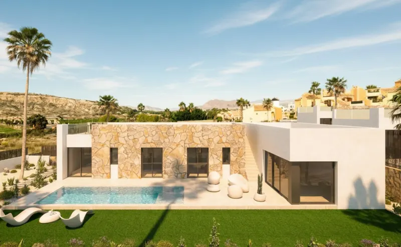 Villas de lujo de nueva construcción junto al campo de golf La Finca en Algorfa