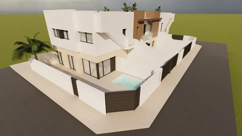 Nowe bungalowy na sprzedaż w Lo Pagan, w pobliżu plaży i mariny