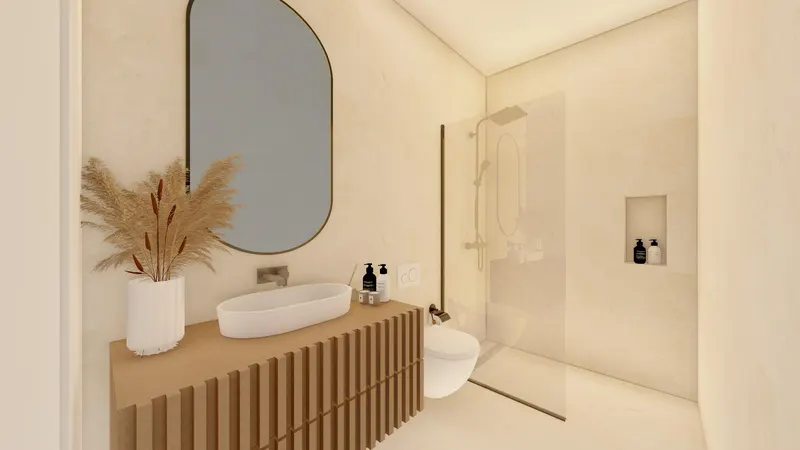 Modernas villas adosadas con piscina privada cerca del mar en Santiago de la Ribera