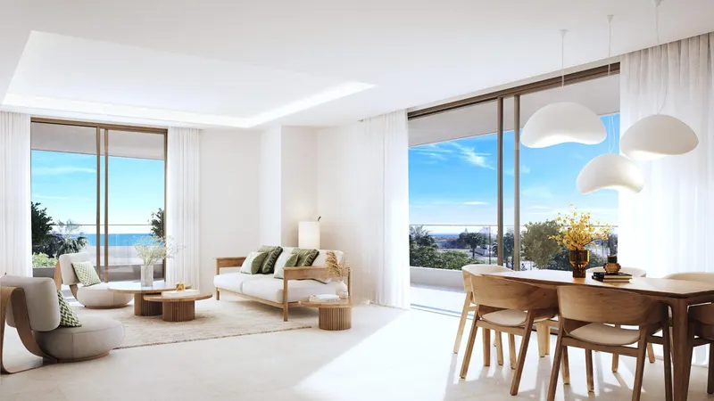 Residencias de lujo frente al mar en Málaga ciudad con vistas panorámicas al mar