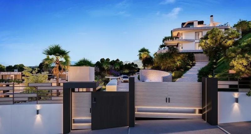 Luksusowe mieszkania na parterze i penthouse’y w nowym osiedlu Elviria Hills we wschodniej części Marbelli