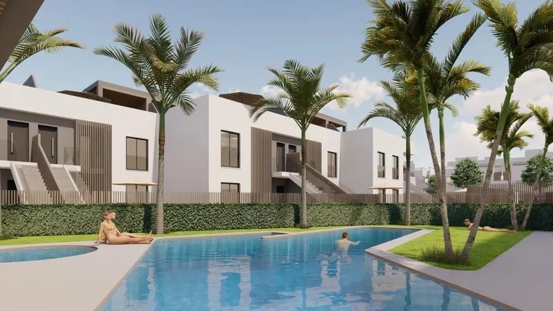 Nowe apartamenty i bungalowy na sprzedaż w Pilar de la Horadada w pobliżu plaży