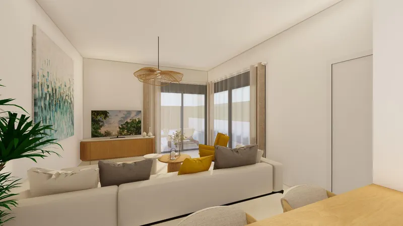 Modernas villas adosadas con piscina privada cerca del mar en Santiago de la Ribera