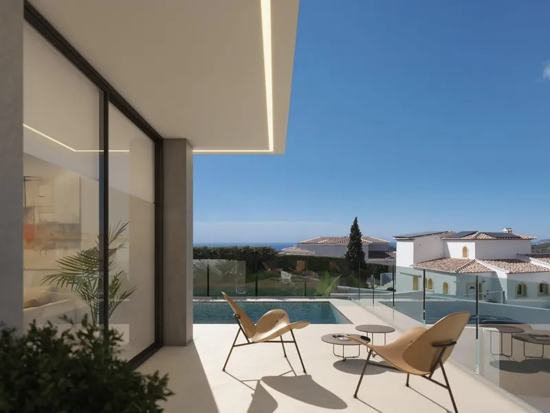 Willa z widokiem na morze w Cumbre del Sol, na północnej Costa Blanca