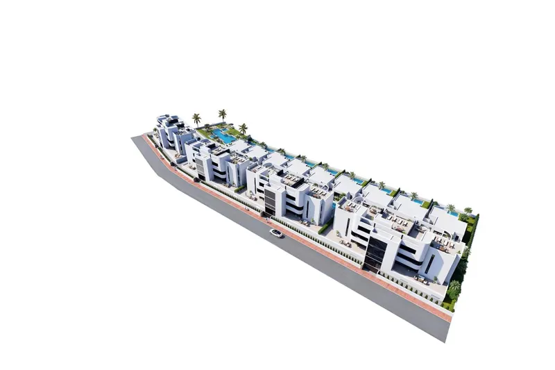 Apartamentos y villas de nueva construcción frente al campo de golf La Serena Golf en Los Alcázares