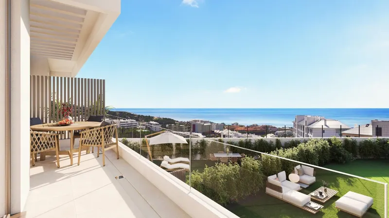 Adosados de lujo de nueva construcción con vistas al mar en El Higuerón, Fuengirola