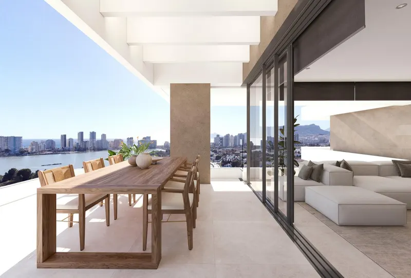 Luksusowe apartamenty z widokiem na morze w Calpe na Costa Blanca