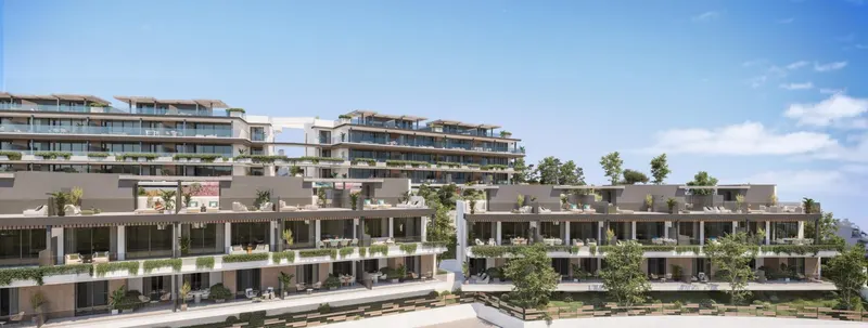 Nowe domy w ekskluzywnej dzielnicy New Golden Mile w Esteponie