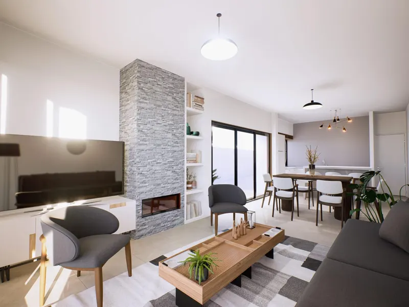 Ibizan-Style Villa in a Tranquil Spanish Village