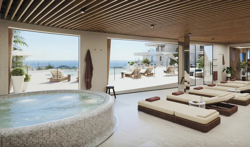 Apartamentos de lujo de nueva construcción en Cerrado del Águila Golf, Mijas, con vistas al mar y al campo de golf
