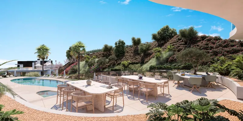 Luksusowe mieszkania na parterze i penthouse’y w nowym osiedlu Elviria Hills we wschodniej części Marbelli