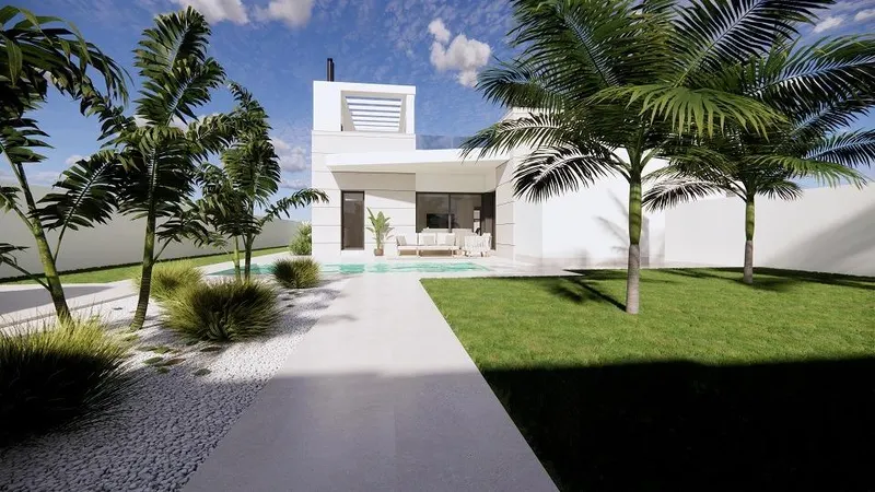 New Build Villas with private pool and solarium in San Luis, Torrevieja