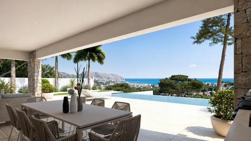 Villa de lujo de nueva construcción con vistas al mar en Moraira