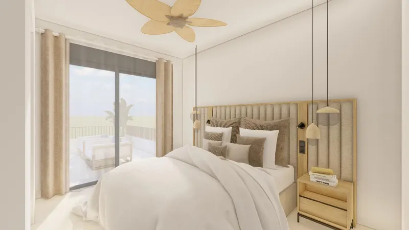 Modernas villas adosadas con piscina privada cerca del mar en Santiago de la Ribera