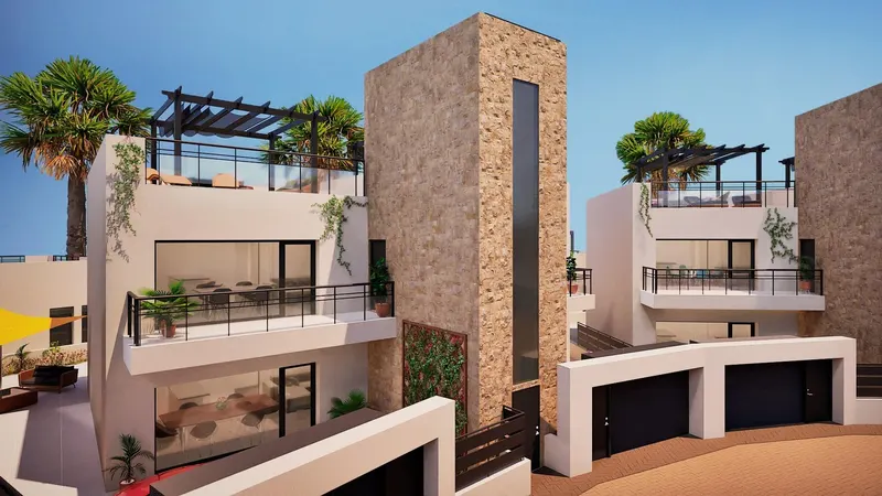 New-build residential development comprising flats, bungalows and villas in Fuente Álamo, Murcia