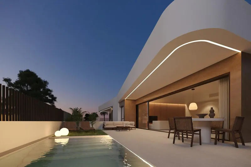 Villas de nueva construcción con piscina privada en Dolores, Alicante
