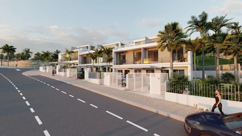 VILLAS ADOSADAS CON VISTAS AL MAR Y JUNTO AL CAMPO DE GOLF