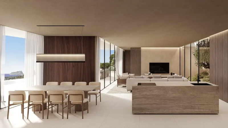 Villa contemporánea de lujo con vistas panorámicas al mar en Montemar, Benissa