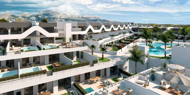 Apartamentos de nueva construcción con vistas abiertas en Alfaz del Pi