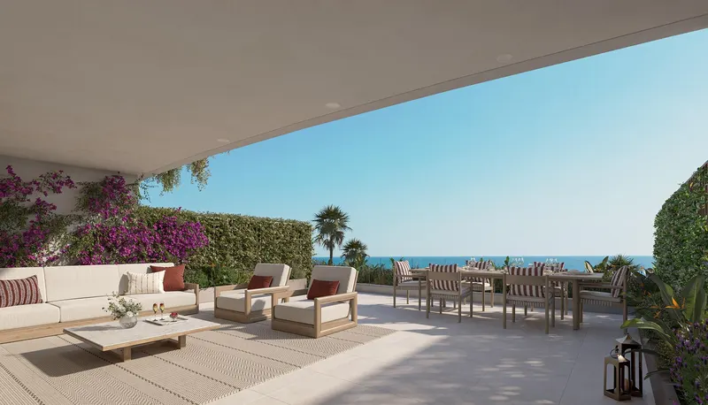 Apartamentos boutique de nueva construcción con vistas al mar en Torremuelle, Benalmádena