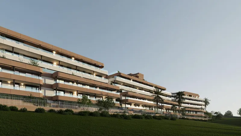 Nowe mieszkania na sprzedaż w Estepona Golf z widokiem na morze i pole golfowe