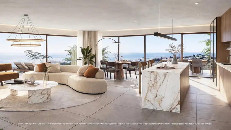 Luxury New Build Townhouses for Sale in Las Lomas del Higueron with Sea Views and Private Pools