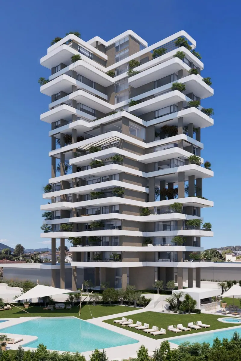 Luksusowe apartamenty z widokiem na morze w Calpe na Costa Blanca