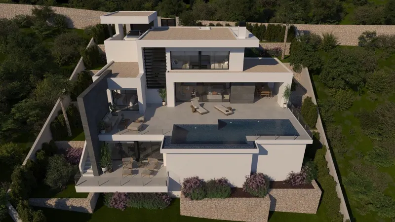 VILLA DE OBRA NUEVA CON VISTAS AL MAR EN CUMBRE DEL SOL