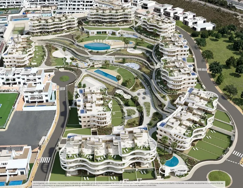 Apartamentos de nueva construcción en venta en Finestrat con vistas al mar y servicios al estilo de un complejo turístico