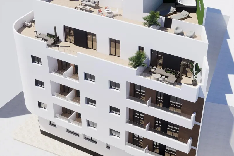 Apartamentos de nueva construcción en el centro de Torrevieja, cerca de Playa del Cura