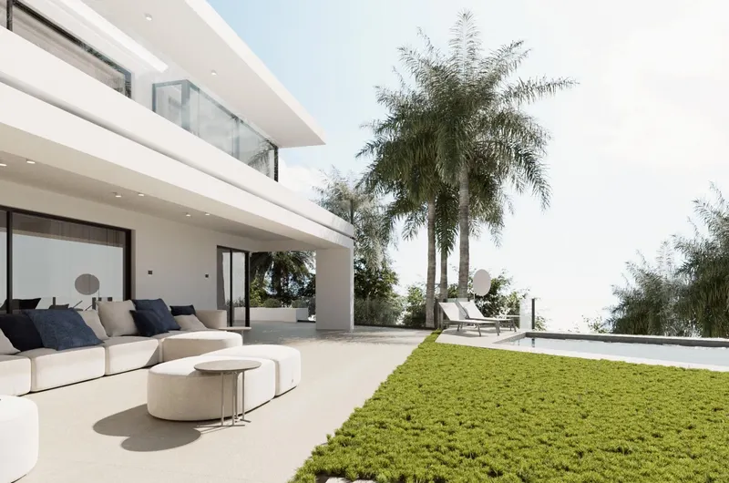 Vida de lujo en Cascada de Camoján, Marbella: Un refugio de privacidad y elegancia.