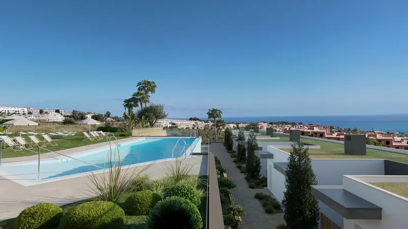 Adosados de nueva construcción con impresionantes vistas al mar en Manilva