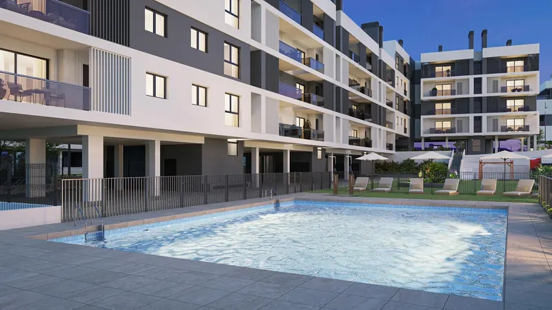 New Construction Residential Development in San Agustín, Alicante, with Stunning City Views
