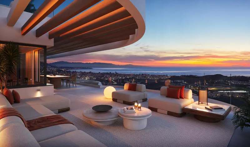 Apartamentos de lujo de nueva construcción en Cerrado del Águila Golf, Mijas, con vistas al mar y al campo de golf
