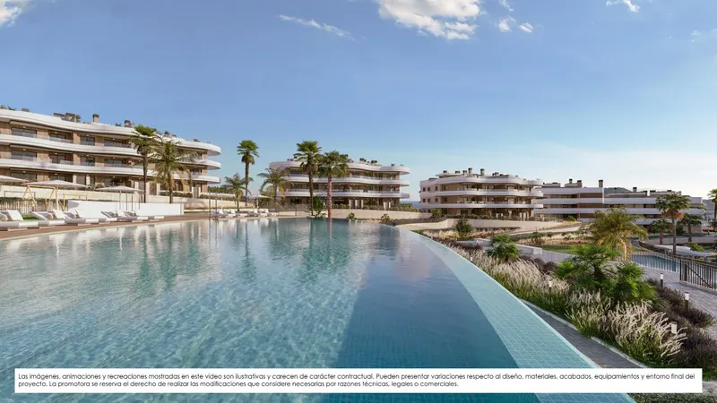 Apartamentos de nueva construcción en venta en Finestrat con vistas al mar y servicios al estilo de un complejo turístico