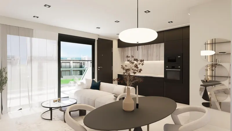 Nowe bungalowy z ogrodem lub solarium w pobliżu plaży w Pilar de la Horadada