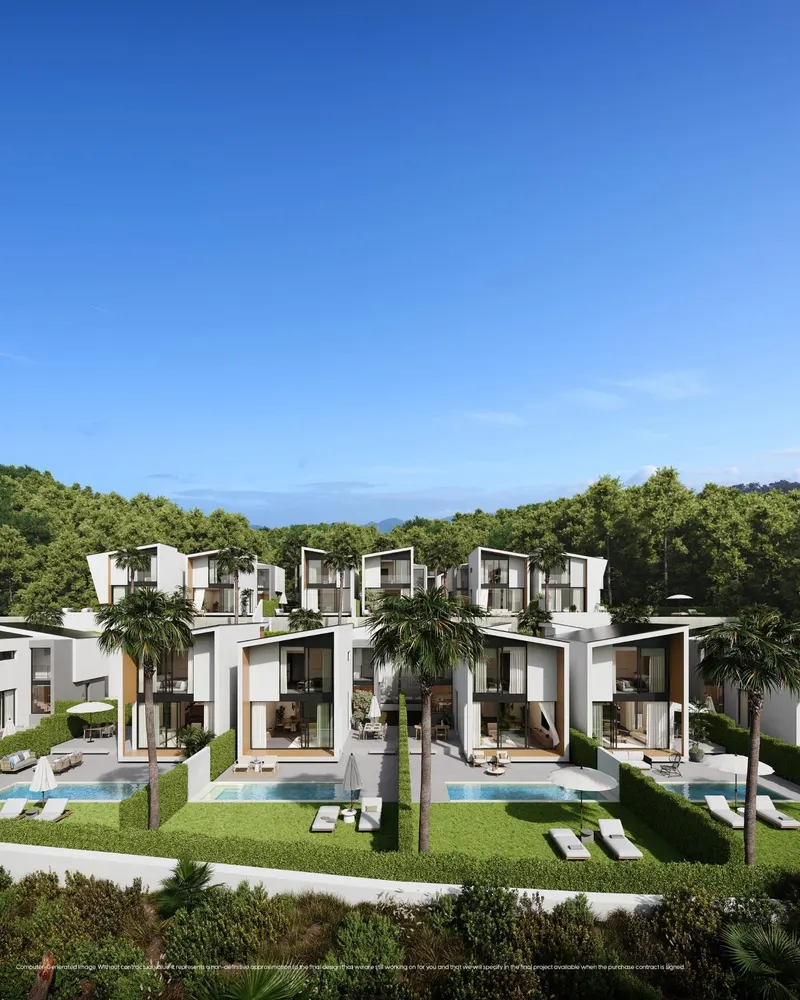 VILLAS DE OBRA NUEVA CON VISTAS AL MAR EN LA CALA DE MIJAS