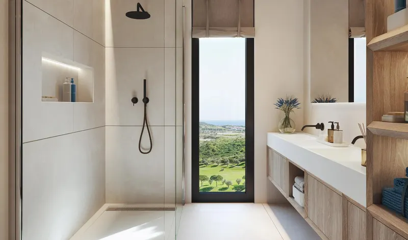 Apartamentos de lujo de nueva construcción en Cerrado del Águila Golf, Mijas, con vistas al mar y al campo de golf