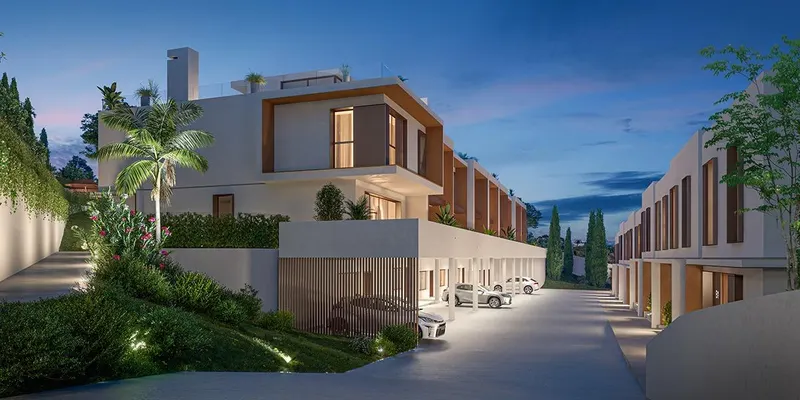 Nowe domy szeregowe i domy bliźniacze w La Cala de Mijas