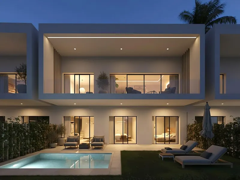 Luxury New Build Attached Villas with Sea Views and private pool in Casares del Sol
