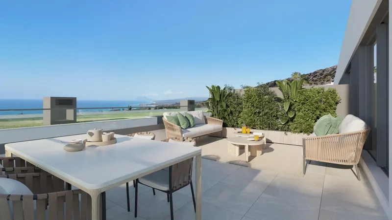 Adosados de nueva construcción con impresionantes vistas al mar en Manilva