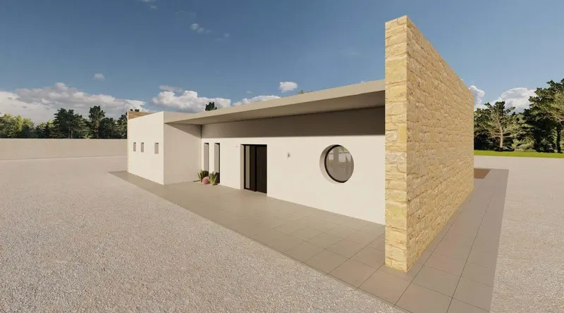 Moderna villa de nueva construcción en una gran parcela rústica cerca de Pinoso