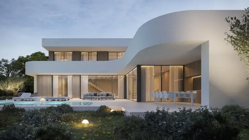 Lujosa casa moderna en el corazón de Moraira-Teulada: un refugio mediterráneo contemporáneo