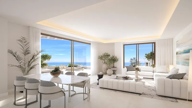Residencias de lujo frente al mar en Málaga ciudad con vistas panorámicas al mar