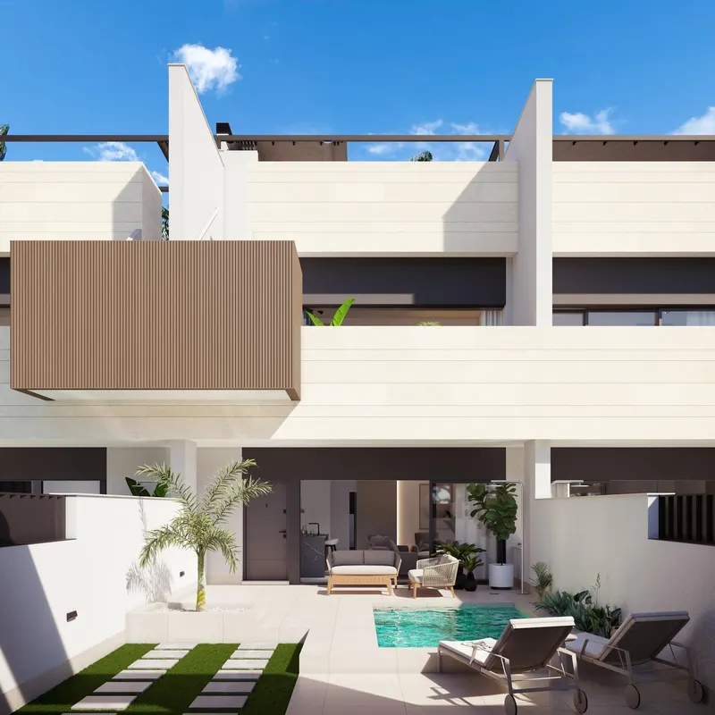 Promoción boutique de viviendas de nueva construcción con piscina privada en Pilar de la Horadada