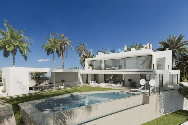 Vida de lujo en Cascada de Camoján, Marbella: Un refugio de privacidad y elegancia.