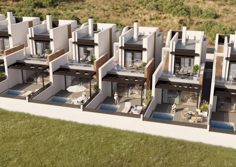 Nowe domy w stylu skandynawskim w Aguas Nuevas Torrevieja