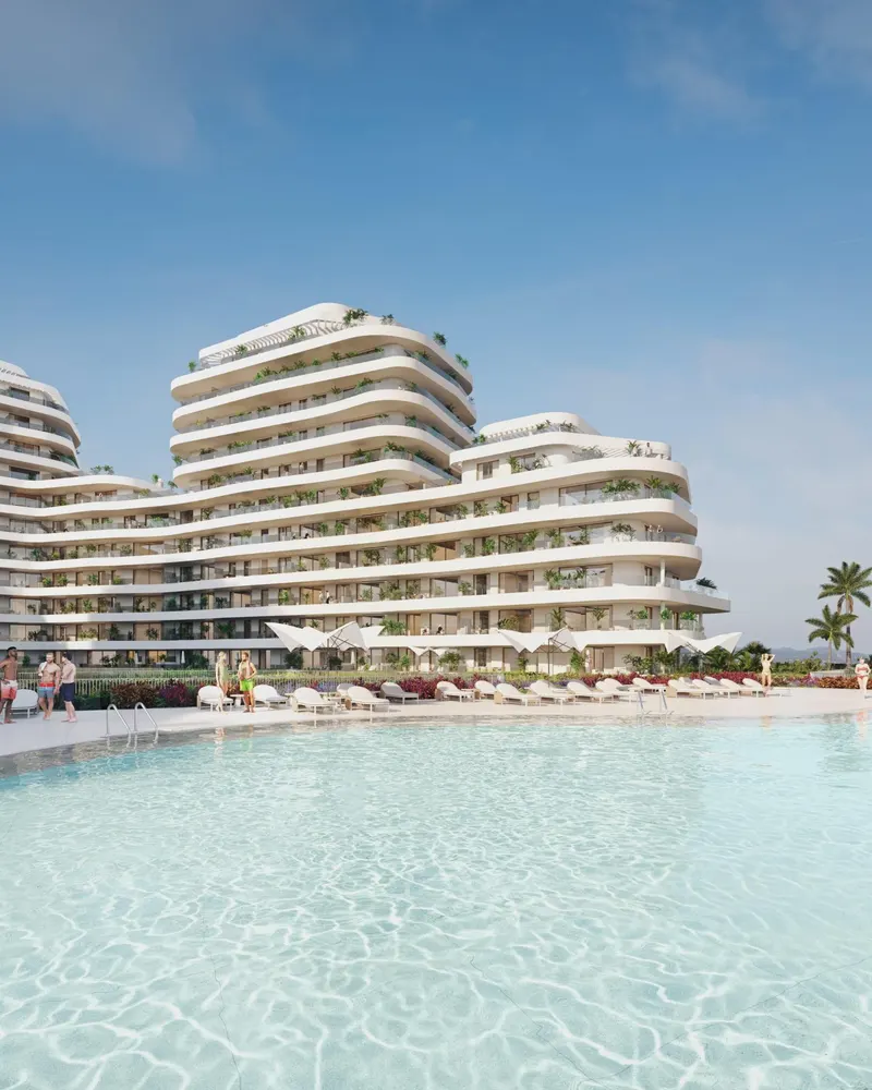 Residencias de lujo frente al mar en Málaga ciudad con vistas panorámicas al mar