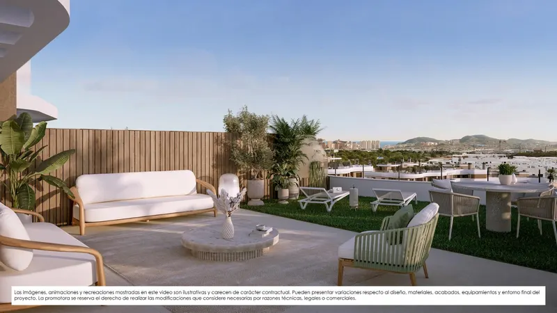 Apartamentos de nueva construcción en venta en Finestrat con vistas al mar y servicios al estilo de un complejo turístico